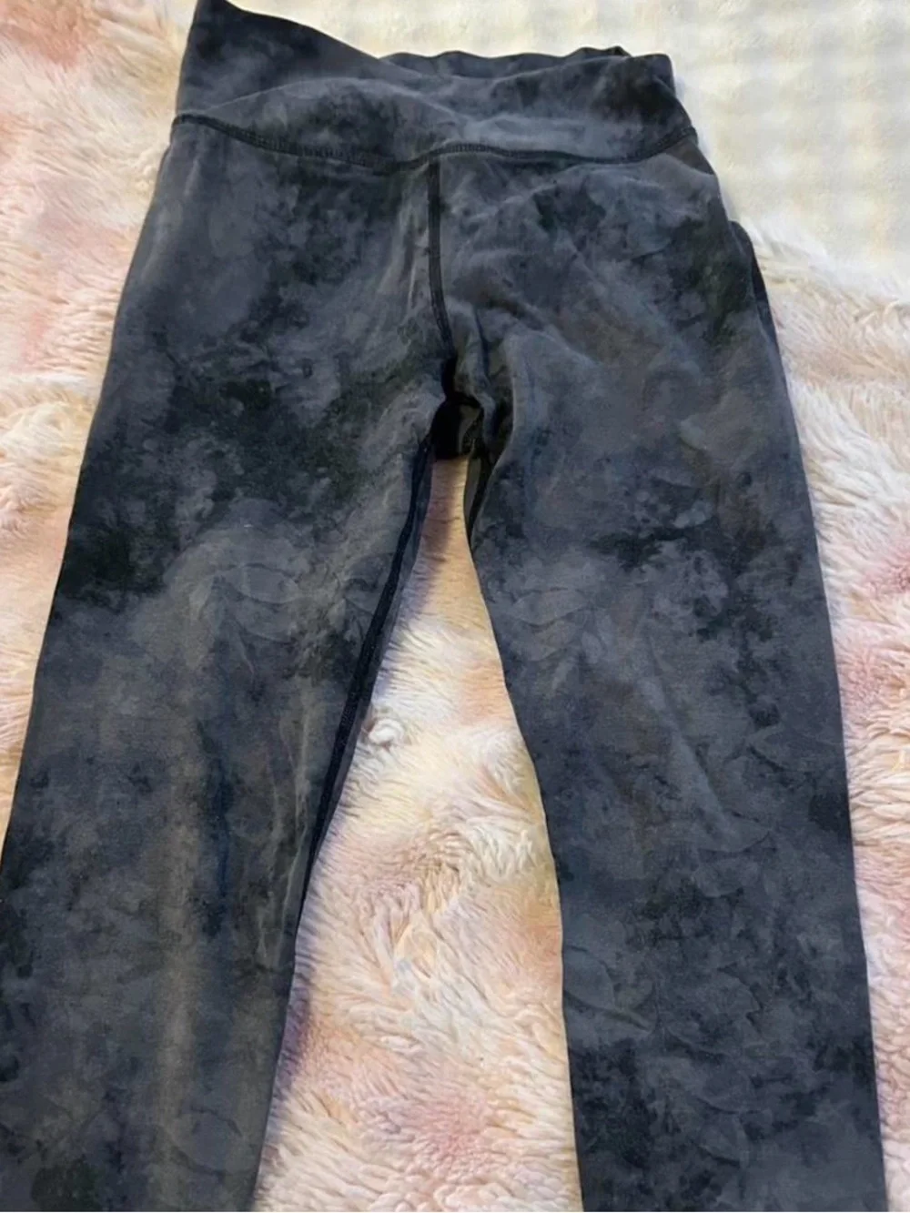 Old Navy Black Marble-Print Kids Leggings